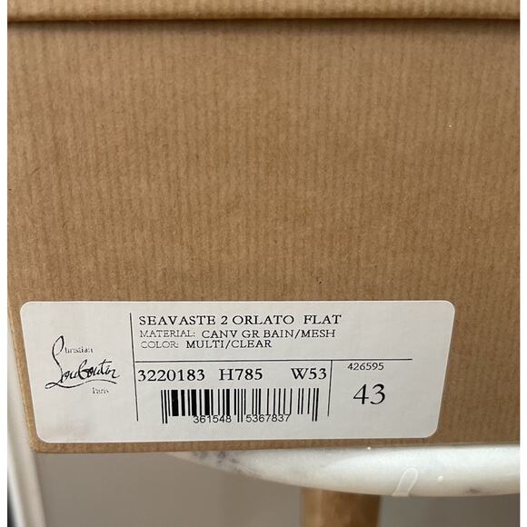 Christian Louboutin Seavaste 2 Orlato White Leather Spiked Sneakers Men’s 43 - Picture 10 of 10